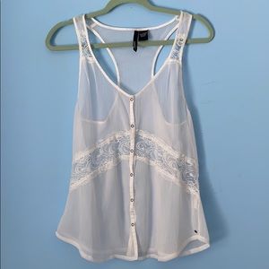 O’Neill Sheer White Tank Top